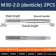 A pair M30-2.0 Hand tap set tap machine suitable for die steel aluminum
