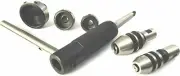 LATHE TAILSTOCK TAP & DIE HOLDER SLIDING TYPE SET IN MT3 SHANK.