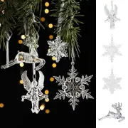 Unique Snowflake Deer Pendant Christmas Tree Decoration Festival Party