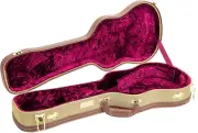 Deluxe Hard-Shell Wood Case for Soprano Ukuleles, Backpack Style, Tweed (CRW700S