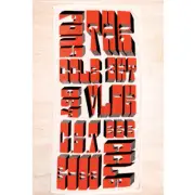 *SALE* BARRY McGEE TWIST Fong Print Santa Barbara LIMITED EDITION TOWEL HUGE NEW