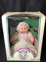 1985 Cabbage Patch Kids Doll March Of Dimes Preemie Eartha Joya Green 3870 *READ