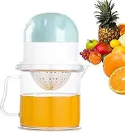 Manual Juicer, Handheld Fruit Squeezer, No-Pulp Extractor with 450ml Transparent Cup, Compact Kitchen Tool for Travel, Dormitory, Home Use, Lime, Guava, Pomegranate