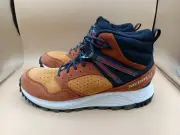 Sz 10.5 M Merrell Men's Wildwood Mid BrownLeather Waterproof Hiking Boots Spice