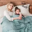 Dornroscn Bamboo Weighted Cooling Blanket with 100% Pure Natural Bamboo Viscose