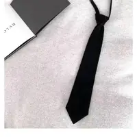 在飛比找ETMall東森購物網優惠-韓雨嘉獨家黑絲絨彈力寬松領帶
