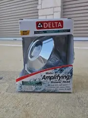 Delta Water-Amplifying Adjustable Shower Head with H2OKINETIC Technology New