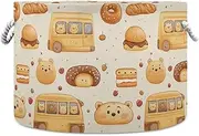 Beer Bread Car Cute Cartoon storage basket folding and waterproof baskets for storage containers with sturdy handle Hamper set tall for kitchen bathroom shelf