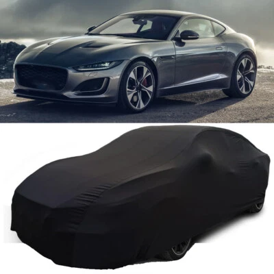 For Jaguar F-Type Black Indoor Outdoor Stretch Custom Full Car Cover Waterproof (for: Jaguar)