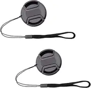 ULBTER 58mm Lens Cap Cover with Keeper for AF-S 50mm f/1.8G,AF-S 50mm f/1.4G & 55-300mm f/4.5-5.6G Lens -2Pack