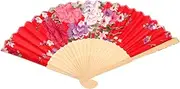 CORHAD Wooden Handheld Foldable Fan for Wedding Party Cosplay Cultural Props Elegant Decorative Fan