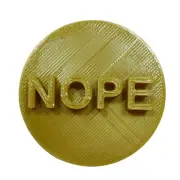 NOPE CANDY HEART COOKIE STAMP EMBOSSER MADE IN USA PR5483