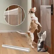 Heavy Duty Door Protector from Dog Scratching, Custom-Cut Anti Scratch Furniture Protector for Cat Dog, PVC Dog Scratch Door Protector to Protect Your Home Size (40'' x 16'')