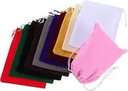 NOLITOY 11pcs Velvet Drawstring Pouches Storage Bags for Jewelry Accessories Elegant Dustproof Soft Velvet Keepsake Containers for Wedding Favors and Small Items