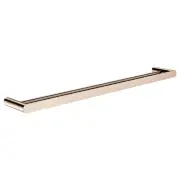 Curvae Double Towel Rail 800mm, Champagne