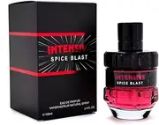 Spice Blast Intensive Men's Eau De Parfum, 3.4 Fl. Oz Men's Fragrance - Long-lasting spicy woody fragrance, Modern Bottle ，Unisex Perfume