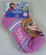 NWT Planet Sox Frozen - ANNA - kids socks size 5-6.5, shoe size 5.5-8.5 purple