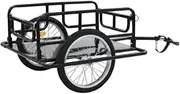 Bicycle Cargo Wagon Trailer 39 cm Wheels Outdoor Wagon Carrier Iron Plates and Steel Pipes for Carrying