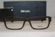 Brand New Authentic Prada 16M 53-16-140 Matte Brown TV6-1O1 With Original Case!