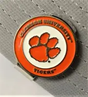 New Clemson Tigers Golf Ball Marker with Magnetic Hat Clip