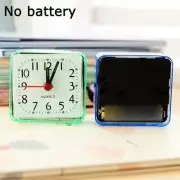 Modern Mini Quartz Clock Travel Alarm Clock Bedroom Home Clock Table