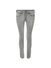 Grey Stone Wash Skinny Jeans