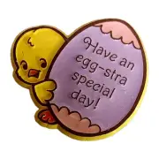Hallmark PIN Easter Vintage CHICK EGG Have An Egg-Stra Special Day 1983 NEW MIP