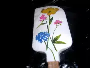 WILLIAMS SONOMA PRESSED FLOWER SPATULA WOOD HANDLE 12 1/2 INCH NEW WITH TAGS
