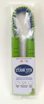 NEW Stank Stix Shoe Deodorizer 2 Sticks & Inserts Odor Removal for Shoes Boots