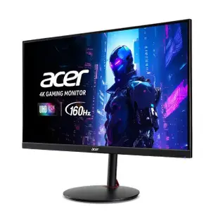 【Acer 宏碁】XV272K V3 27型 IPS 4K 160Hz 電競螢幕(FreeSync/內建喇叭/0.5ms/HDR400/TUV護眼/樞紐旋轉)