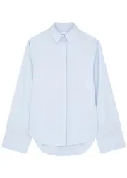 Aexae Cotton-poplin Shirt - Light Blue - S (UK8-10 / S) S (UK8-10 / S)