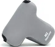 MegaGear Ultra Light Neoprene Camera Case Compatible with Sony Alpha A7 III, A7R III, A9 (28-70mm), Gray (MG1569)