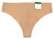ALFANI Laser-Cut Thong Panty Underwear Size Large Late Cafe