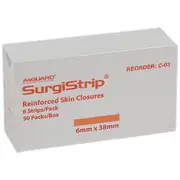 AEROPLAST Wound Closure Strips 6 x 38mm 6 strips/card Box/50