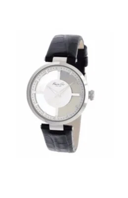 Kenneth Cole New York KC2649 Transparent Dial Black Band Womens Watch GREAT GIFT
