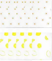 MYLERCT Drawer Liner, Pack of 10 Cupboard Liners, Washable, 30 x 40 cm, Two Patterns EVA Fridge Mats, Thickened Printed Table Runner for Dining Table, Fridge Drawer