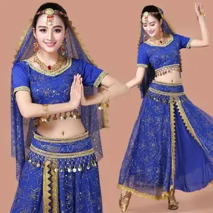 印度舞蹈服裝新款性感女成人印度舞服裝表演服裙肚皮舞演出服套裝