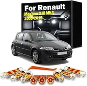 14Pcs LED Interior Trunk Door Light Kit, For Renault Megane 3 III MK3 2009 2010 2011 2012 2013 2014 2015 Car Reading Bulbs
