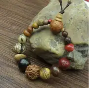 Fashion Jewelry Vintage Natural 18 Bodhi Nut Bracelet Bangles Buddha Charm Brac