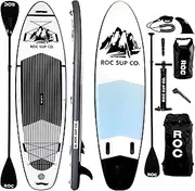 [Roc] Inflatable Stand Up Paddle Boards 10 ft 6 in with Premium SUP Paddle Board Accessories, Wide Stable Design, Non-Slip Comfort Deck for Youth & Adults