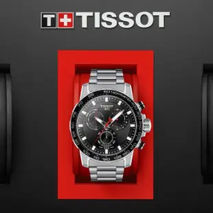 【TISSOT 天梭 官方授權】SUPERSPORT CHRONO 三眼計時石英腕錶 母親節 禮物(T1256171105100)