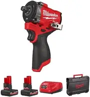 [Milwaukee] M12FCIWF12G3-502X 12v Fuel 1/2" Compact Impact Wrench Kit - 2 x 5.0ah High Output Batteries