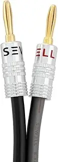 Silverback 12 AWG 259 Strand Speaker Wire with Banana Plugs, 6 Feet