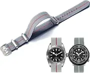 Niziruoup Uhrenarmbänder Elastisches Nylon Französischer Fallschirm NATO Nylon Einteiliges Militärersatzband für Männer Frauen Gebürsteter Edelstahl Schnalle Uhrenarmband 18mm 20mm 22mm