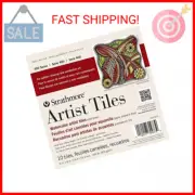 Strathmore 400 Series Watercolor Artist Tiles, Cold Press, 6"x6", 10 Sheets, Whi
