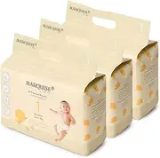 Marquise Baby Eco Nappies for Up to 5 kg Newborn, Size 1 (Pack of 3)