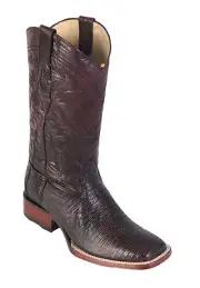 Los Altos CHERRY Genuine Handmade Teju Lizard Western Boots Square Toe D 8220718