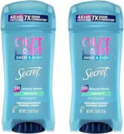 Secret Outlast Outlast XTEND Clear Gel Antiperspirant & Deodorant, Unscented, 2.6 Oz (2 Pack)