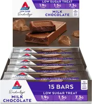 Atkins Endulge Milk Chocolate Bars | Keto Friendly Bars | 15 x 30g Low Carb M...