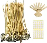 Hemp Candle Wicks - 100 PCS, 6 Inch, Organic, Edible for Butter & Beeswax Candle Making